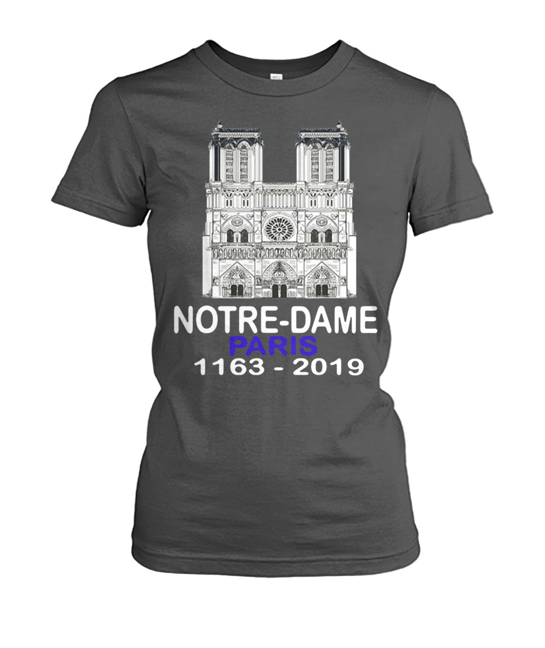 Remember notre-dame paris 1163-2019 women's crew tee