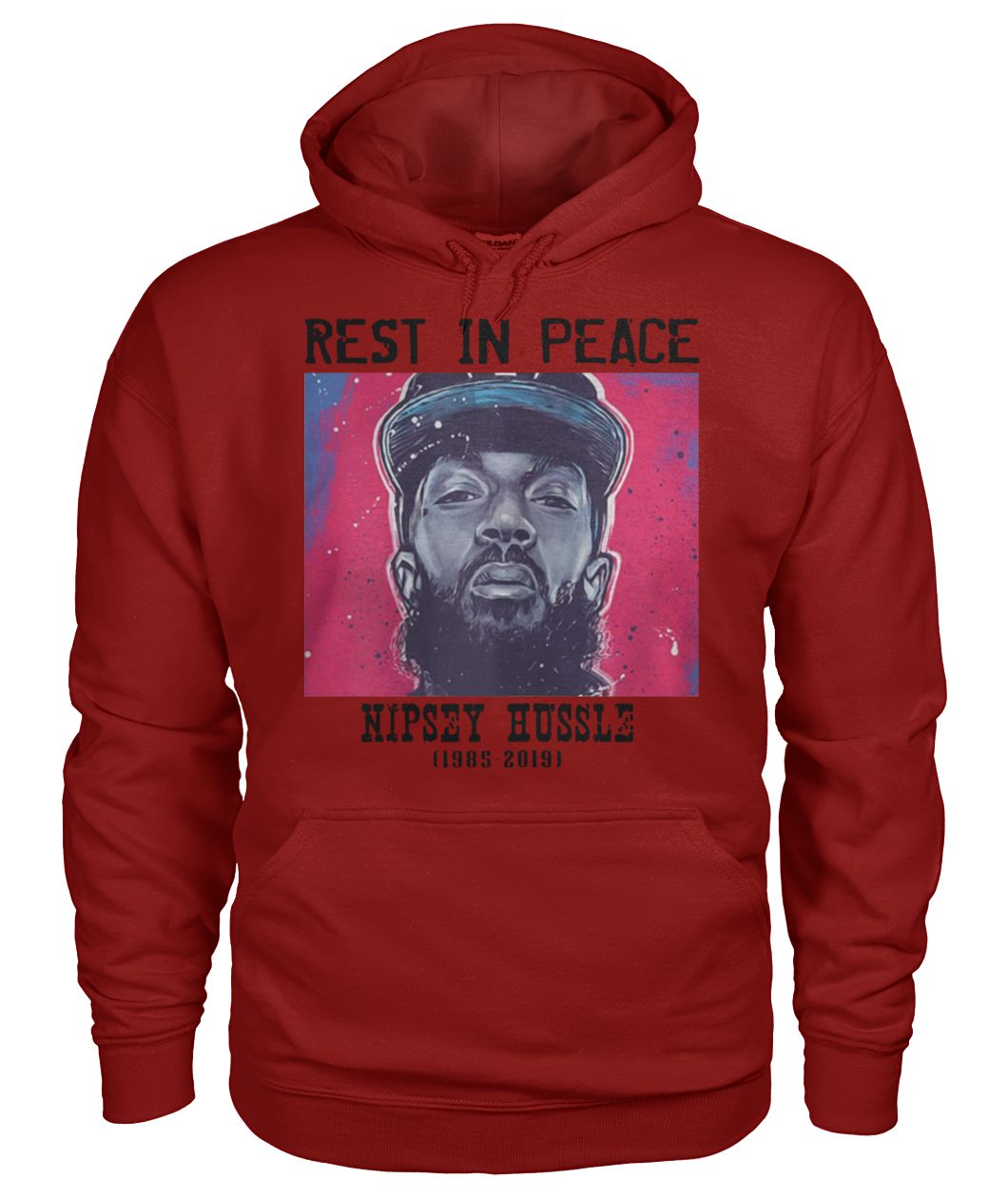 Rip Nipsey Hussle 1985 2019 gildan hoodie
