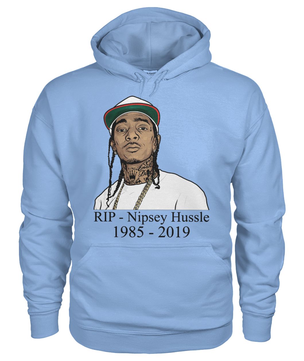Rip Nipsey Hussle gildan hoodie