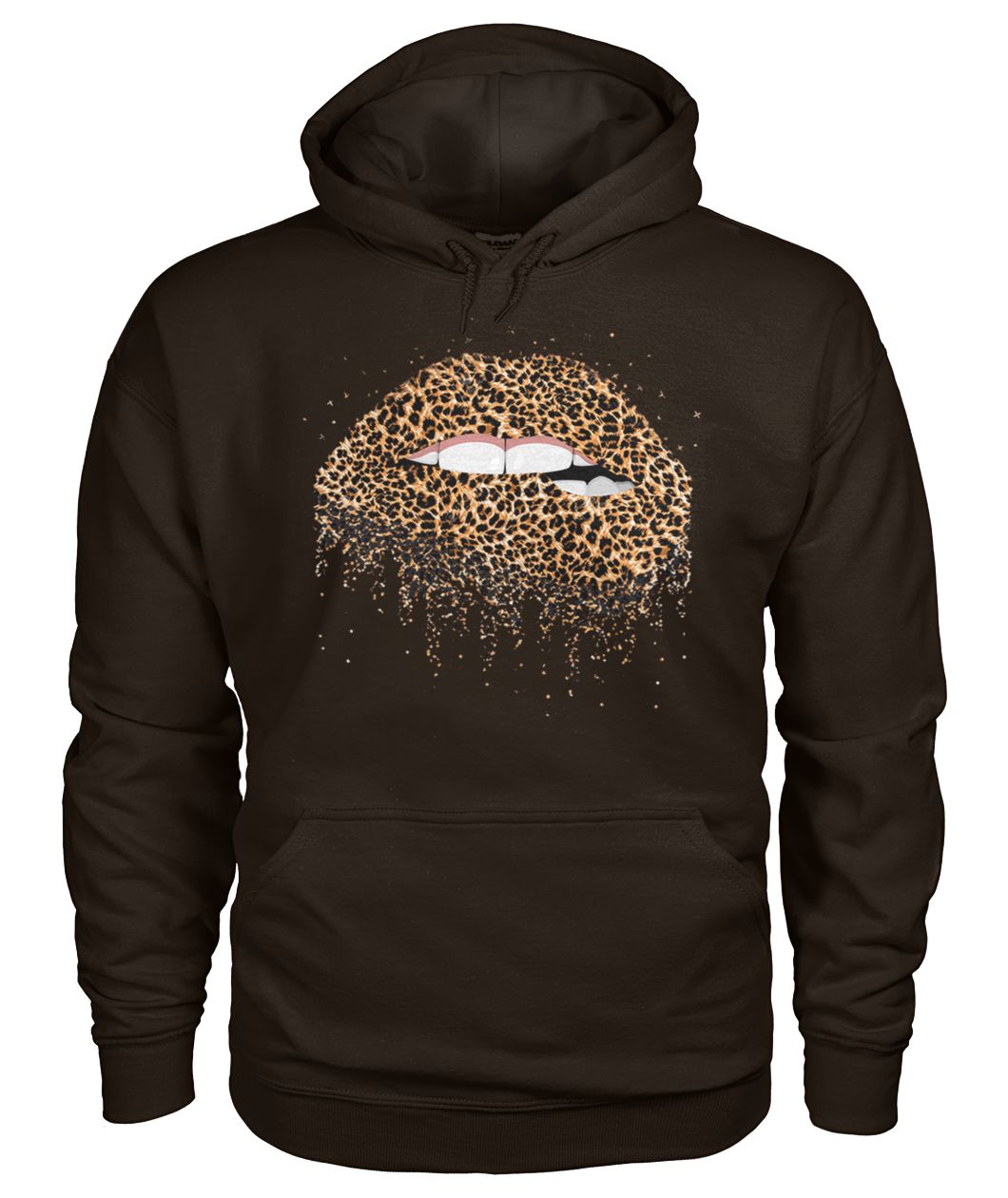 Sexy leopard lips gildan hoodie