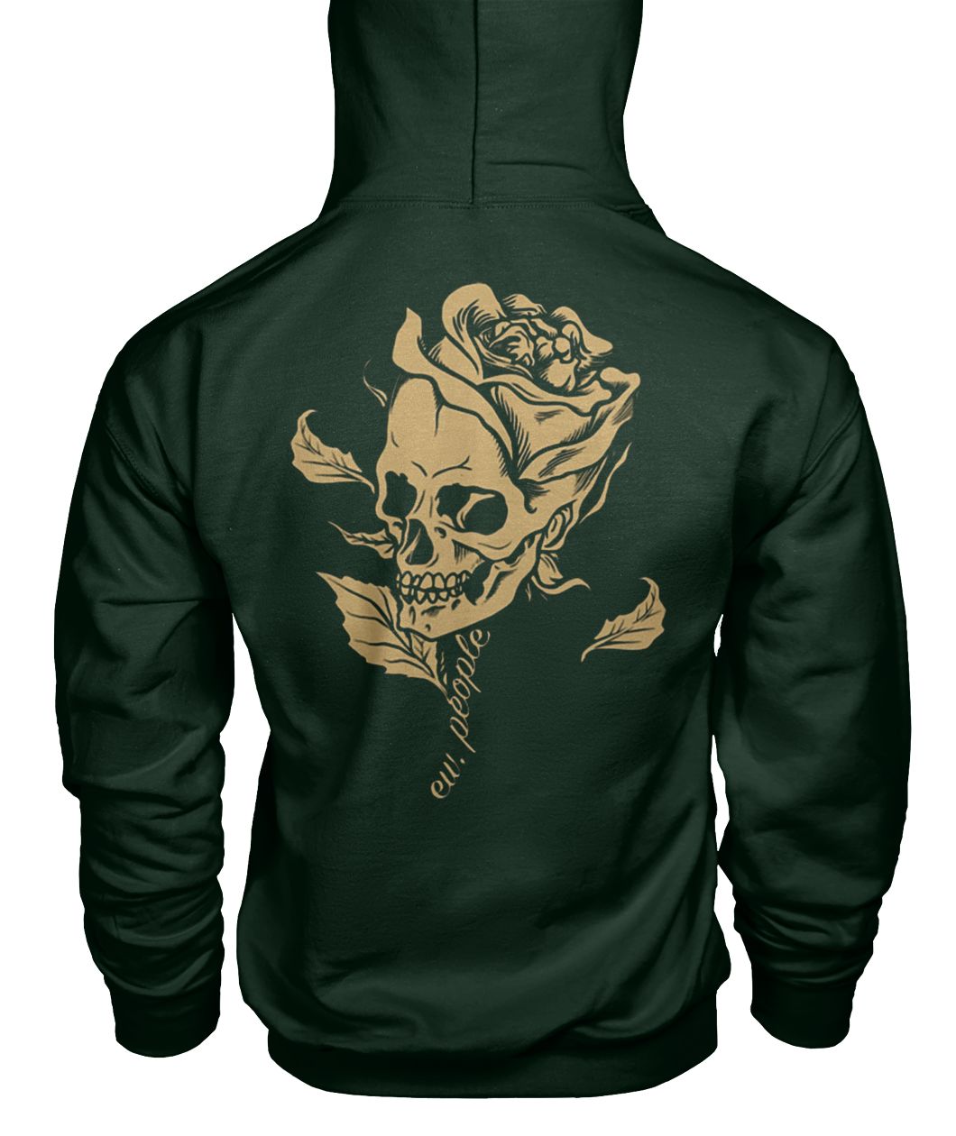 Skull head flower gildan hoodie
