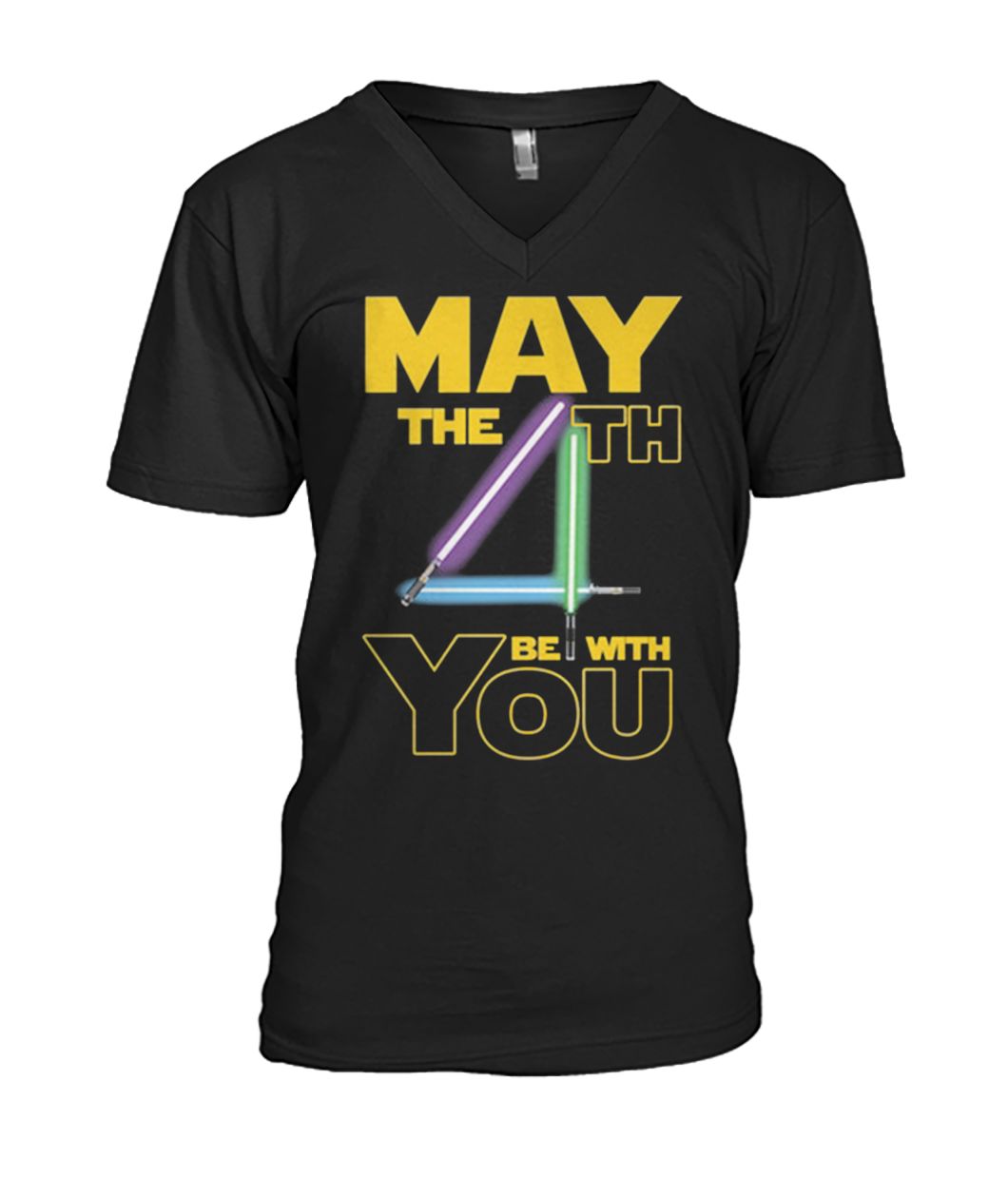 Star wars may the 4th be with you mens v-neck