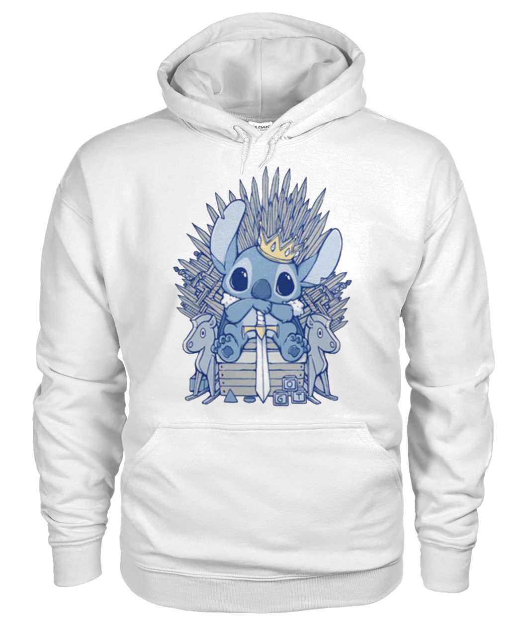 Stitch king game of thrones gildan hoodie