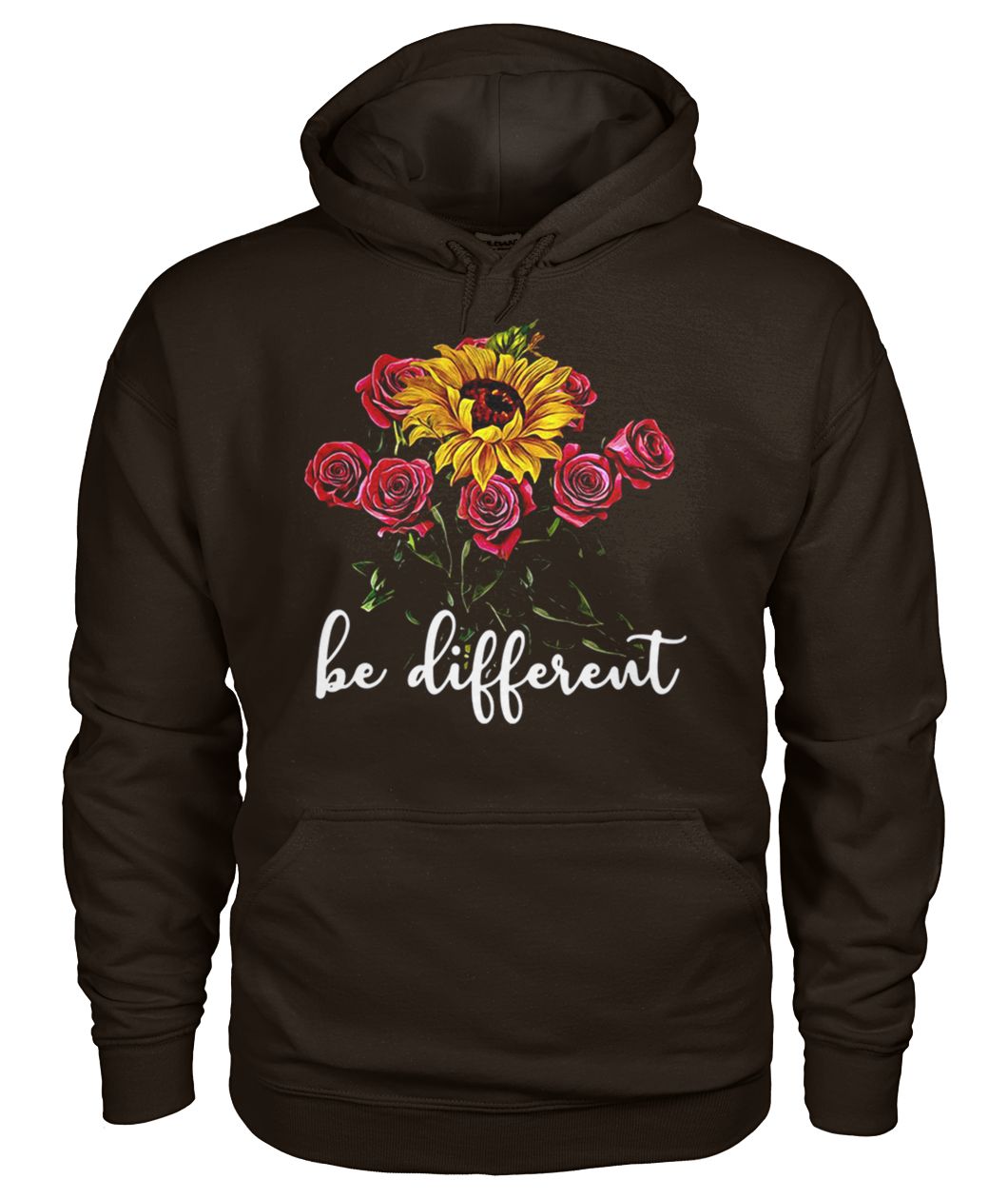 Sunflower and roses be different gildan hoodie