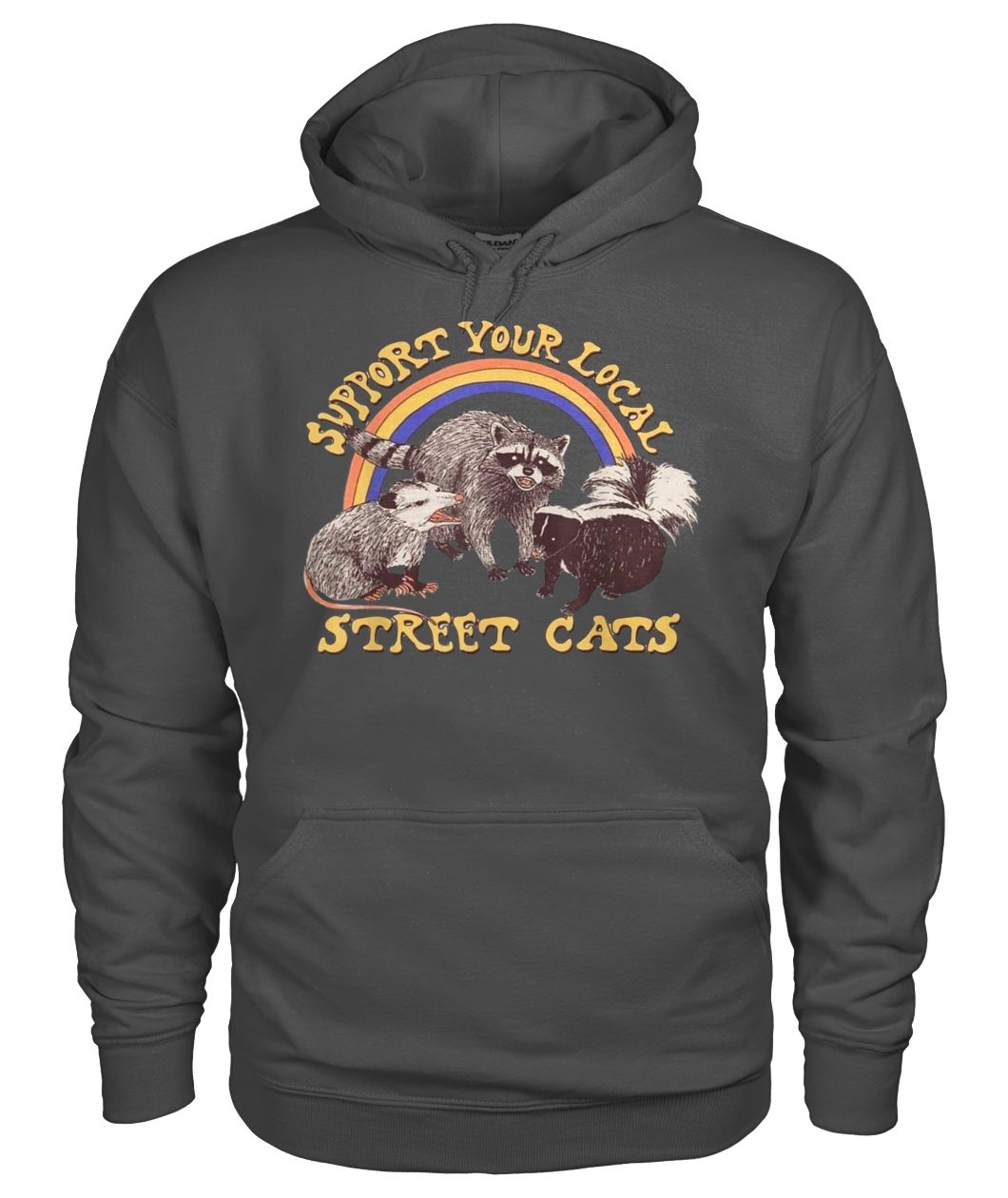 Support your local street cats gildan hoodie