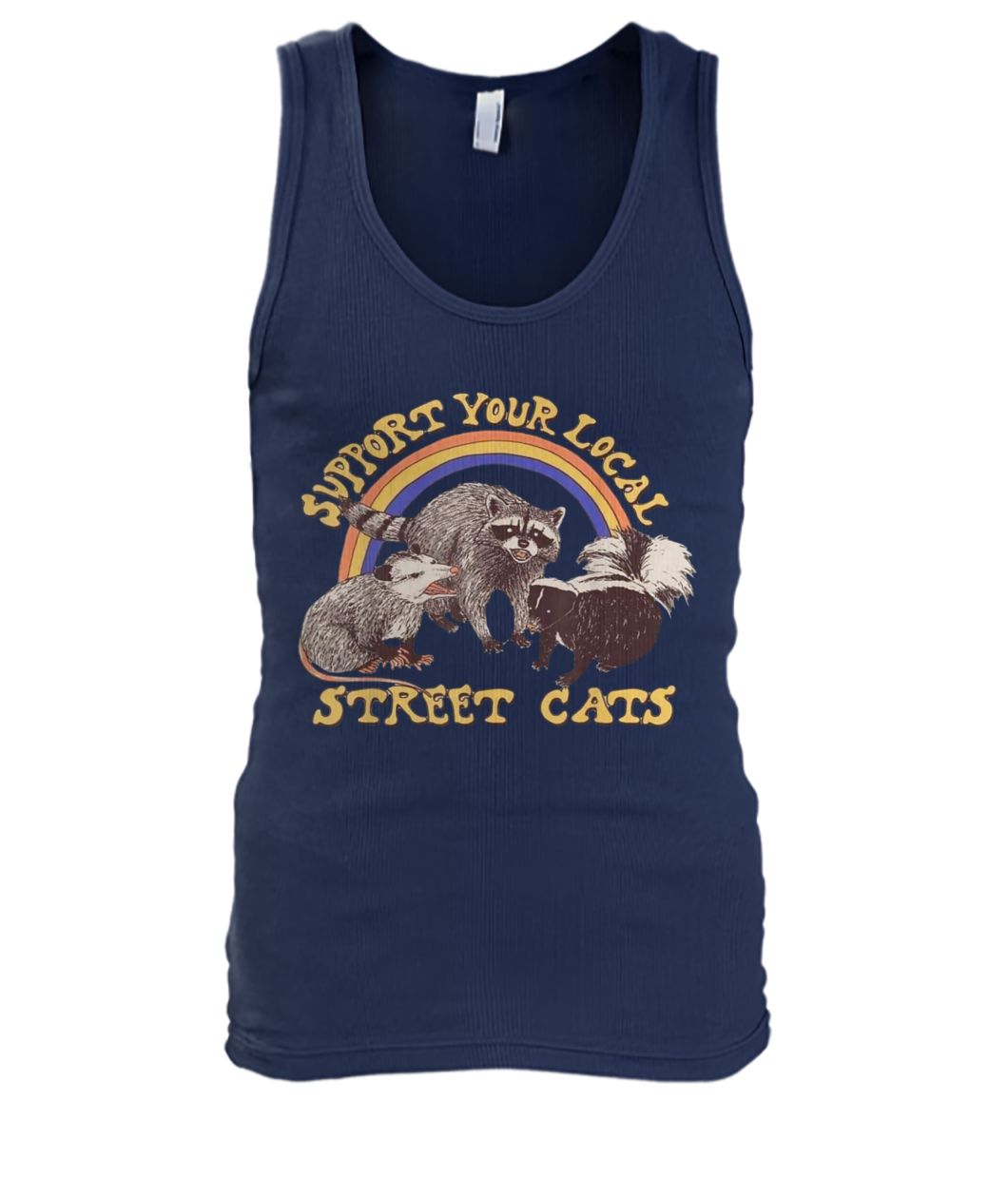 Support your local street cats men's tank top