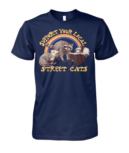 Support your local street cats unisex cotton tee