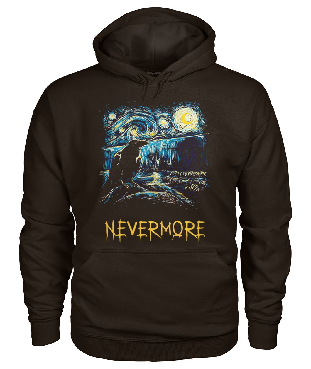 The raven nevermore gildan hoodie