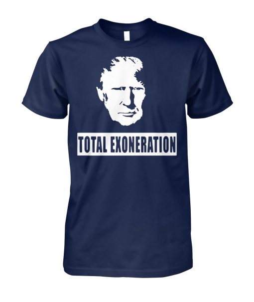 Trump illustration total exoneration exonerated unisex cotton tee