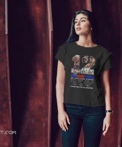 12 years the big bang theory thank you for the memories shirt