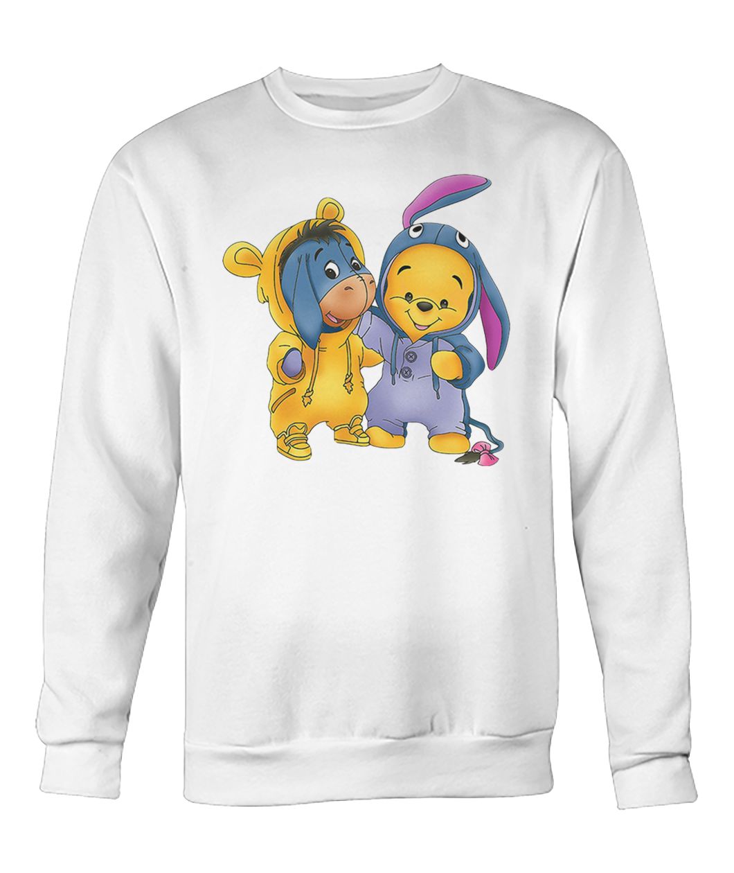 Baby pooh and eeyore winnie the pooh crew neck sweatshirt