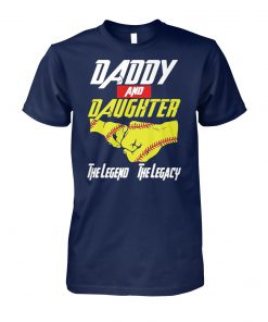 Baseball daddy and daughter the legend and the legacy marvel avengers unisex cotton tee