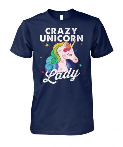 Crazy unicorn lady unisex cotton tee