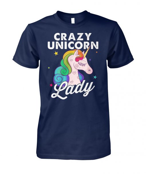 Crazy unicorn lady unisex cotton tee
