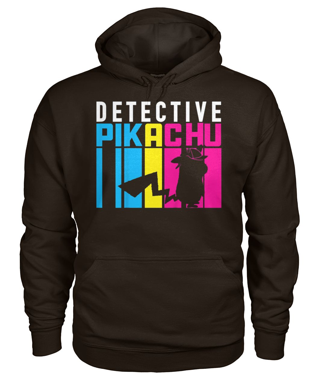 Detective pikachu stretch gildan hoodie
