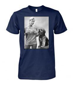 Doris day be kind to animals or I'll kill you unisex cotton tee