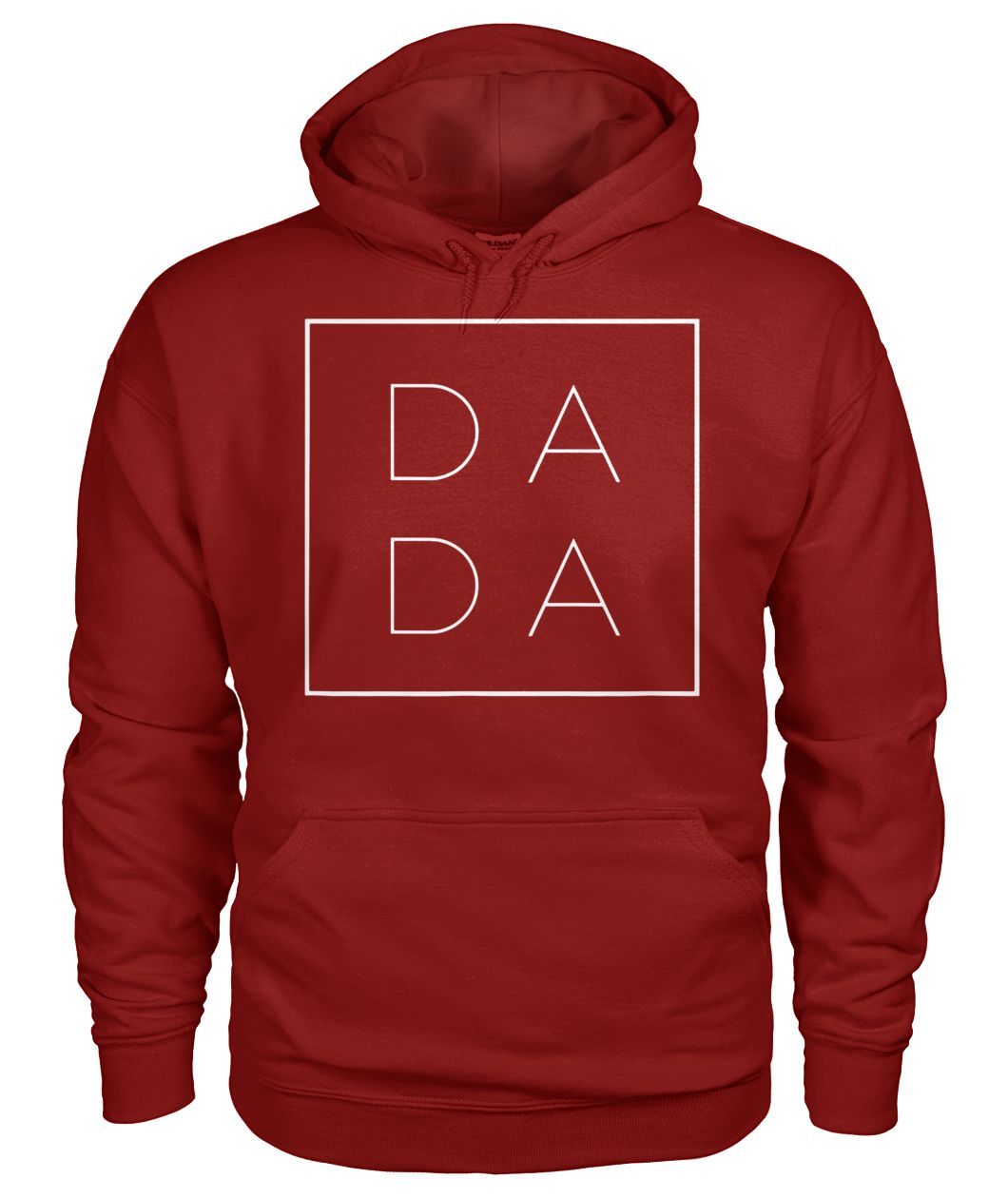 Father's day dada square gildan hoodie