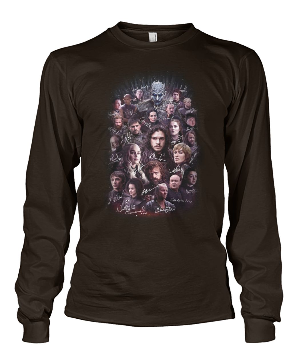 Game of Thrones all characters signature unisex long sleeve