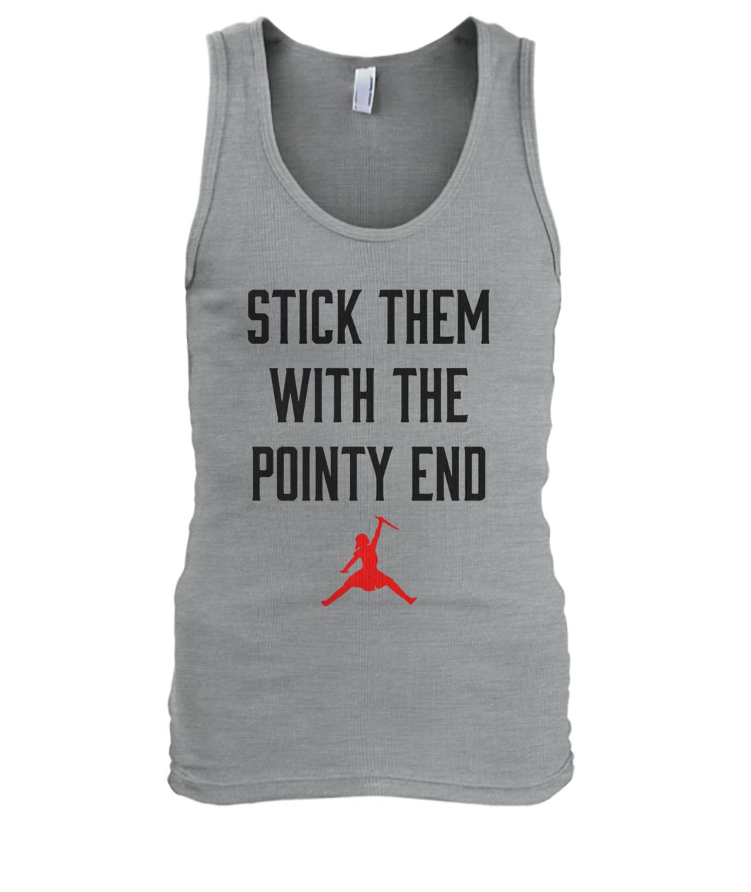Game of thrones arya stark air jordan stick them with the pointy end men's tank top