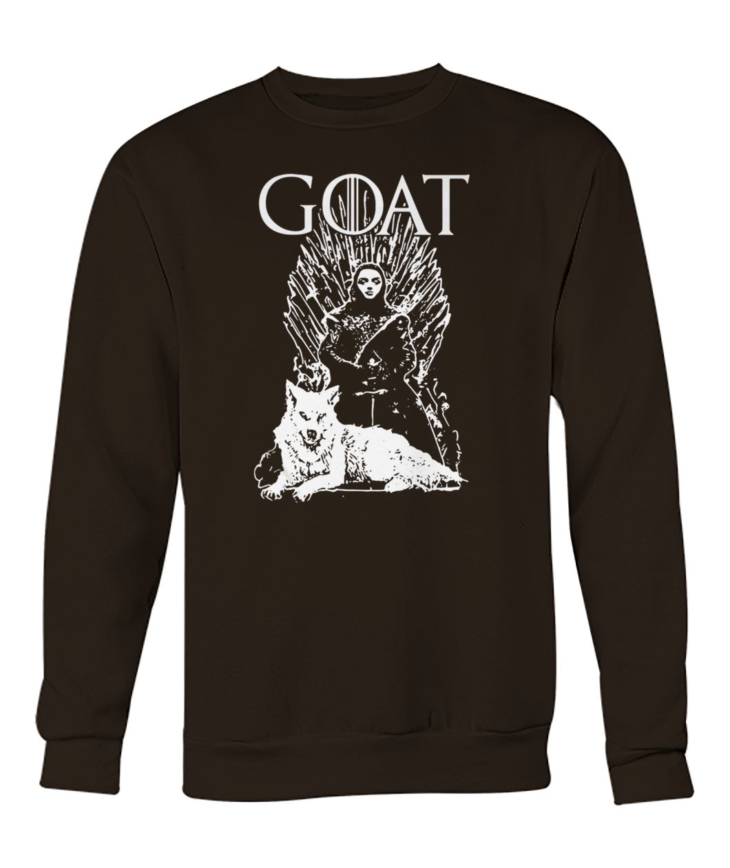 Game of thrones arya stark goat crew neck sweatshirt