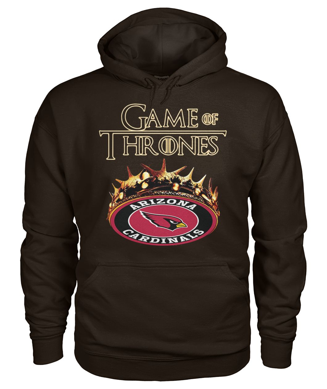 Game of thrones crown arizona cardinals gildan hoodie
