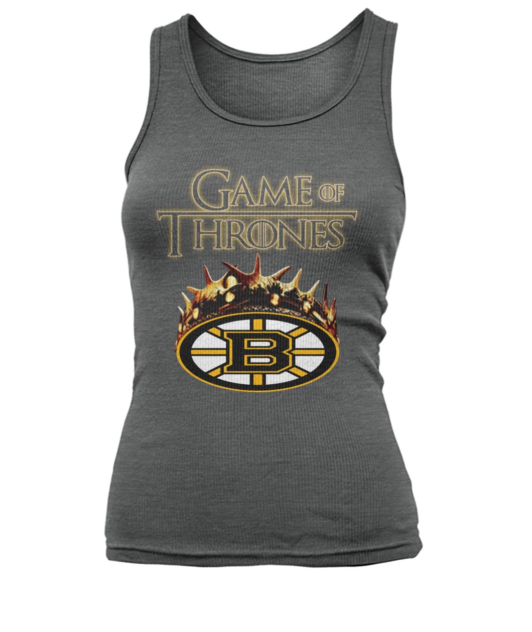 Game of thrones crown boston bruins women's tank top