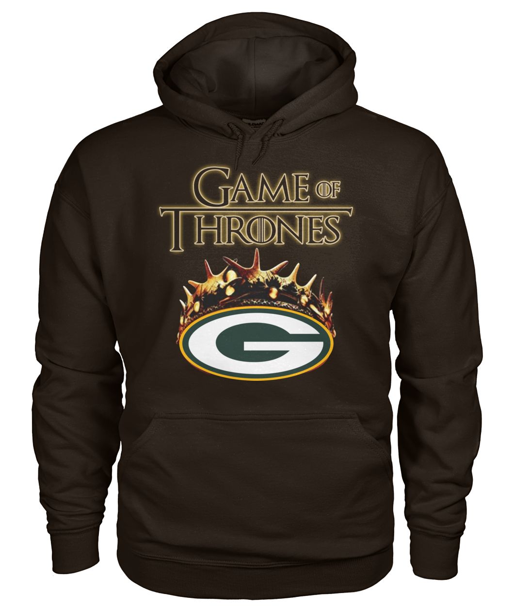 Game of thrones crown green bay packers gildan hoodie