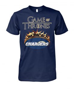 Game of thrones crown los angeles chargers unisex cotton tee