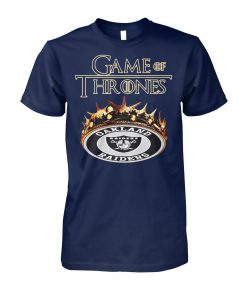 Game of thrones crown oakland raiders unisex cotton tee