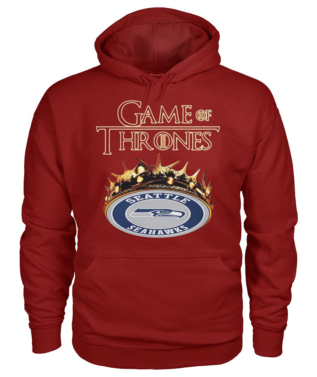 Game of thrones crown seattle seahawks gildan hoodie