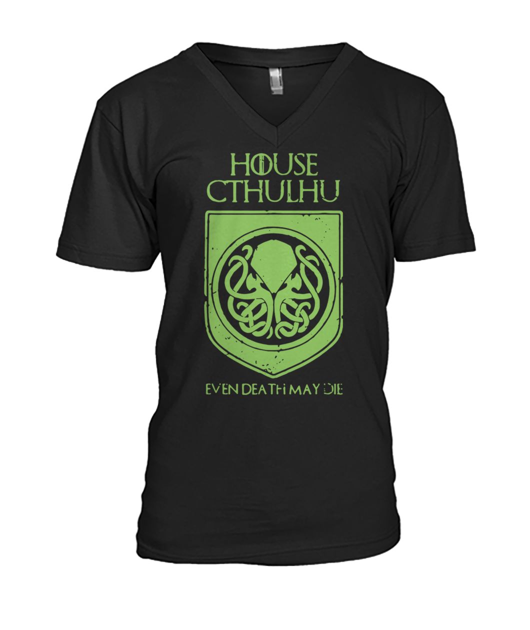 Game of thrones house cthulhu even death may die mens v-neck