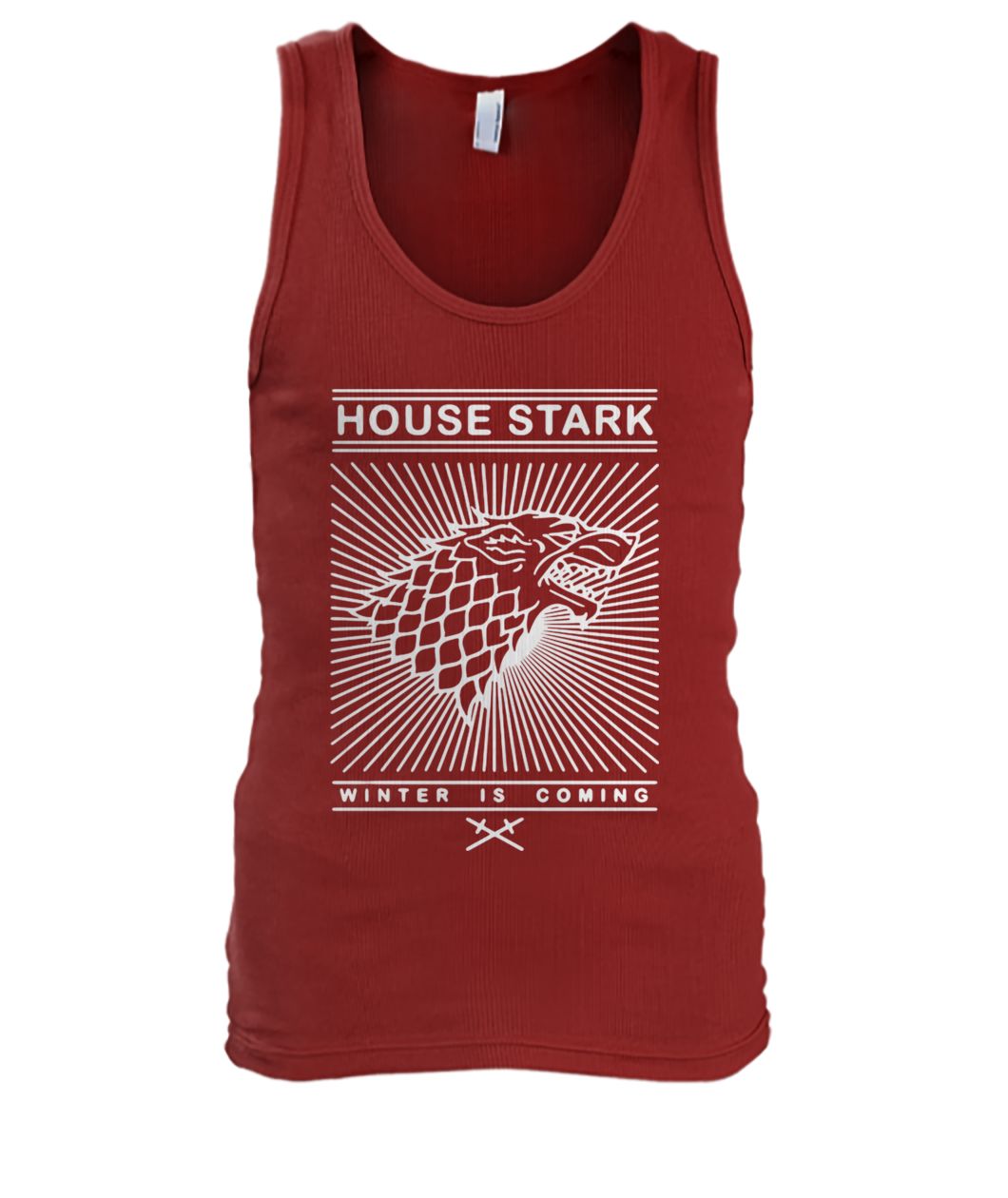 Game of thrones house stark winter is coming men's tank top