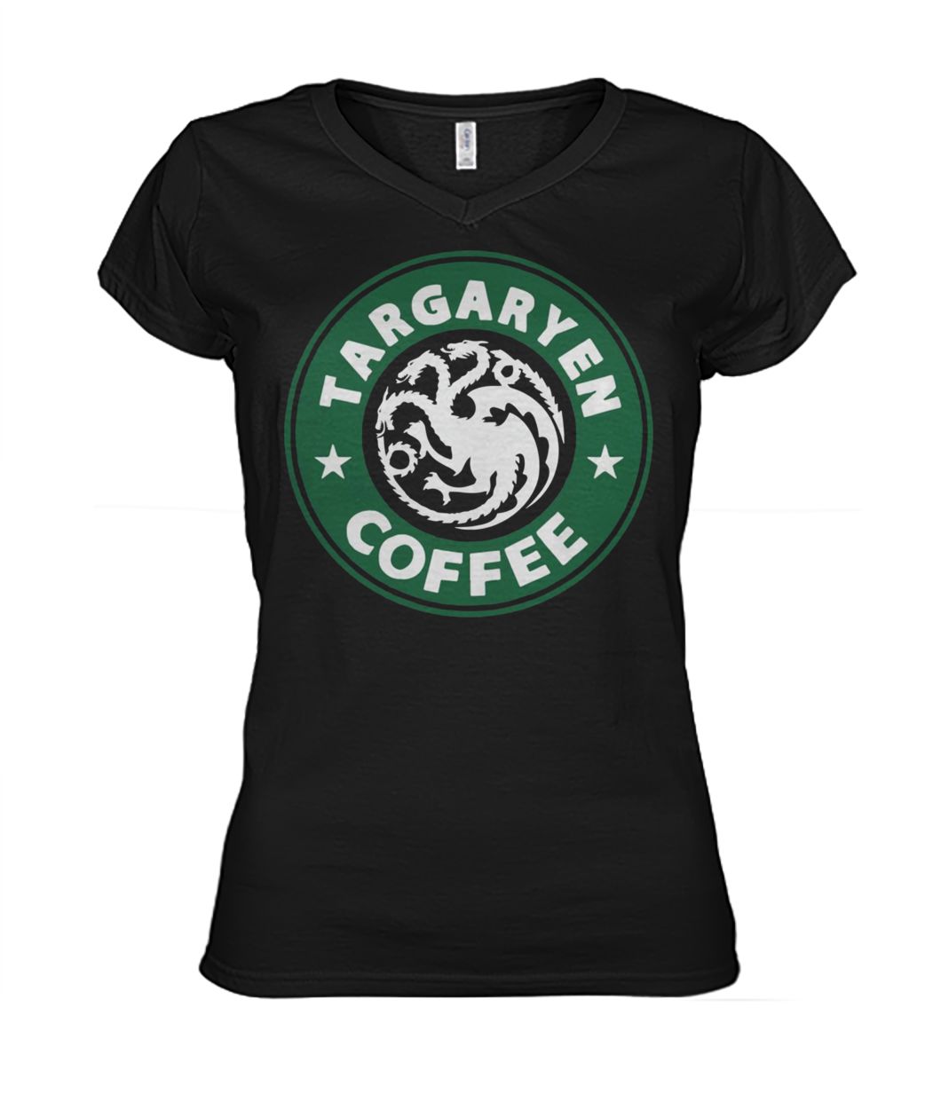 Game of thrones khaleesi targaryen dragons starbucks coffee women's v-neck
