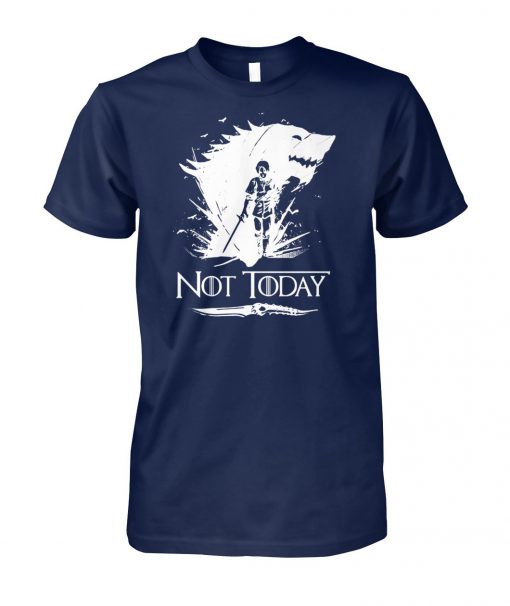 Game of thrones not-today death valyrian dagger-no one unisex cotton tee