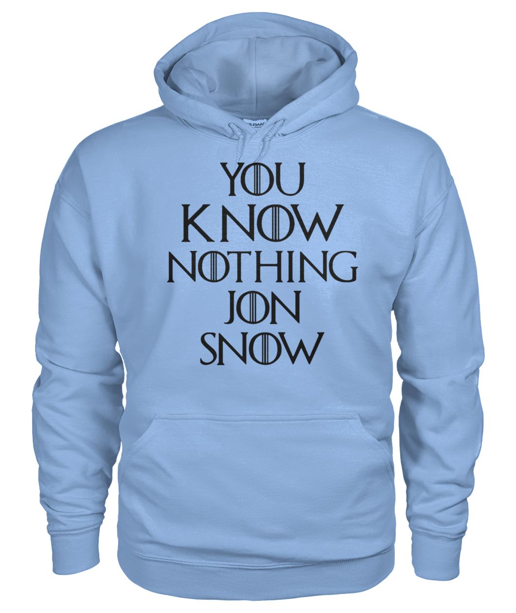 Game of thrones you know nothing jon snow gildan hoodie