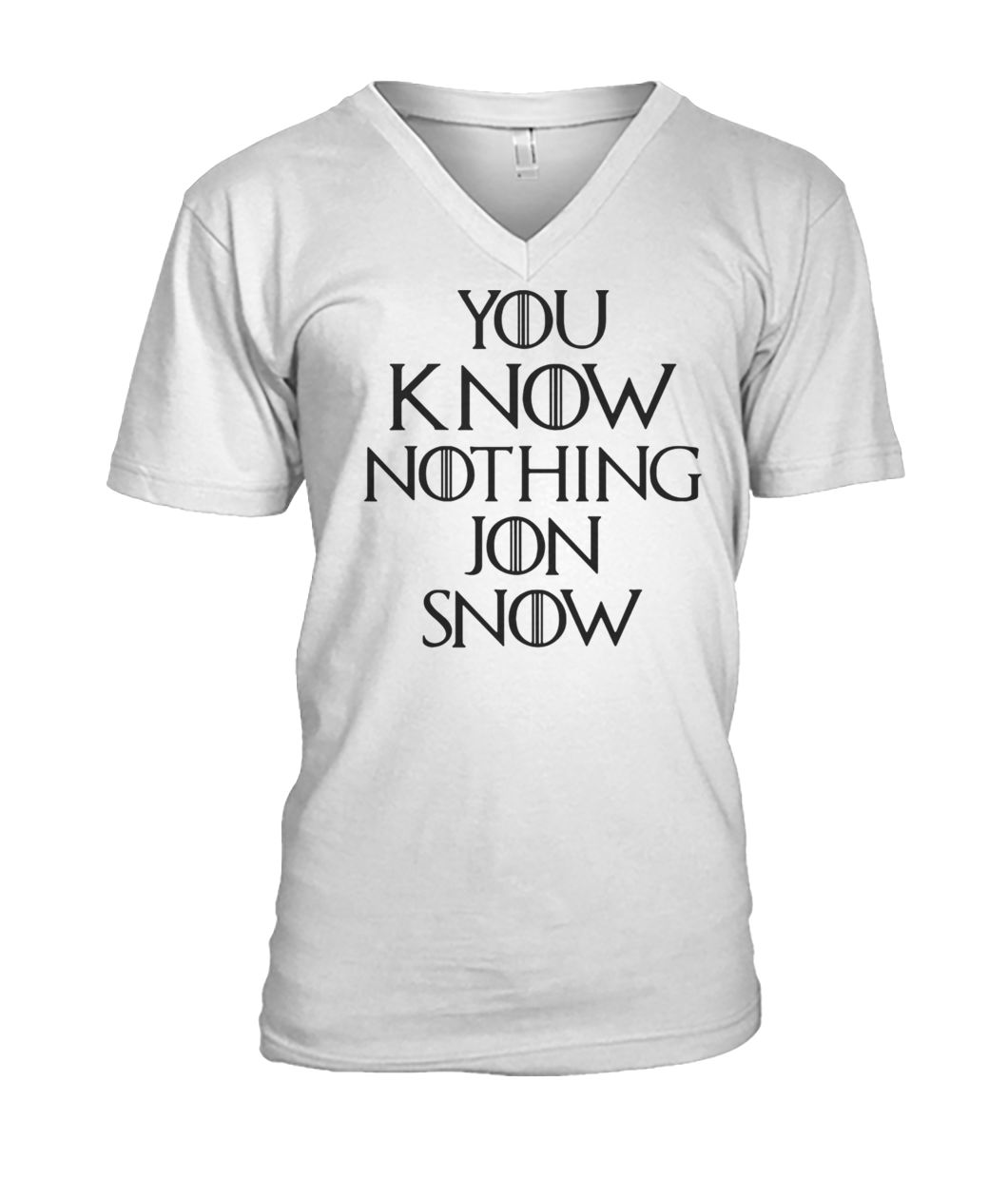 Game of thrones you know nothing jon snow mens v-neck
