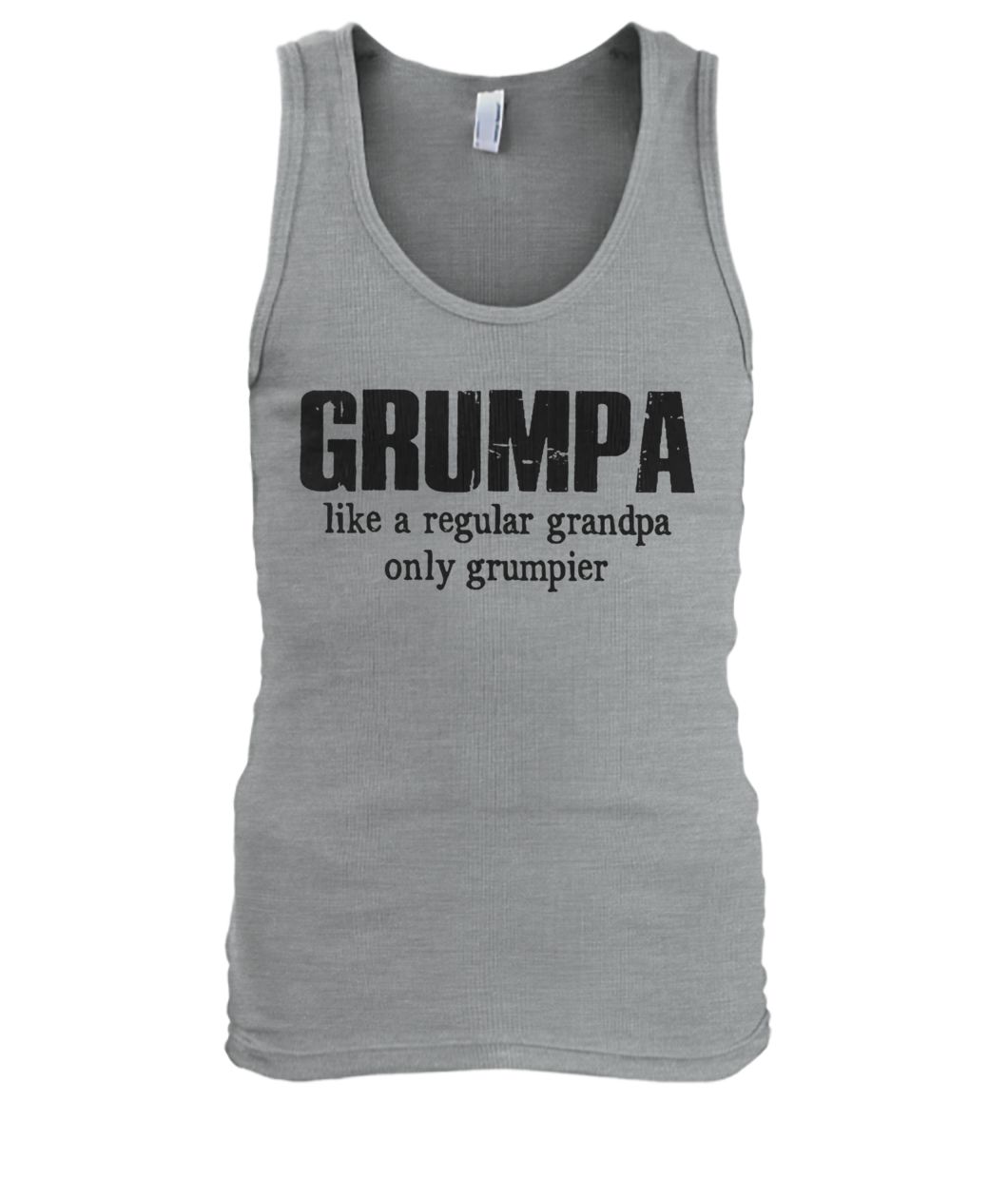 Grumpa like a regular grandpa only grumpier men's tank top