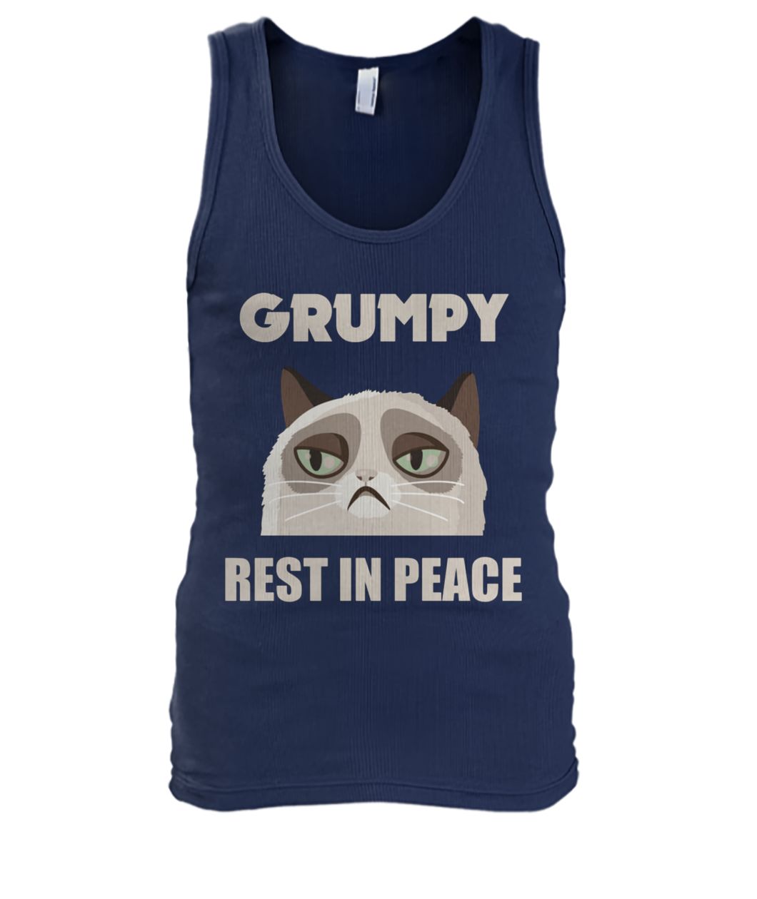 Grumpy cat rest in peace men's tank top