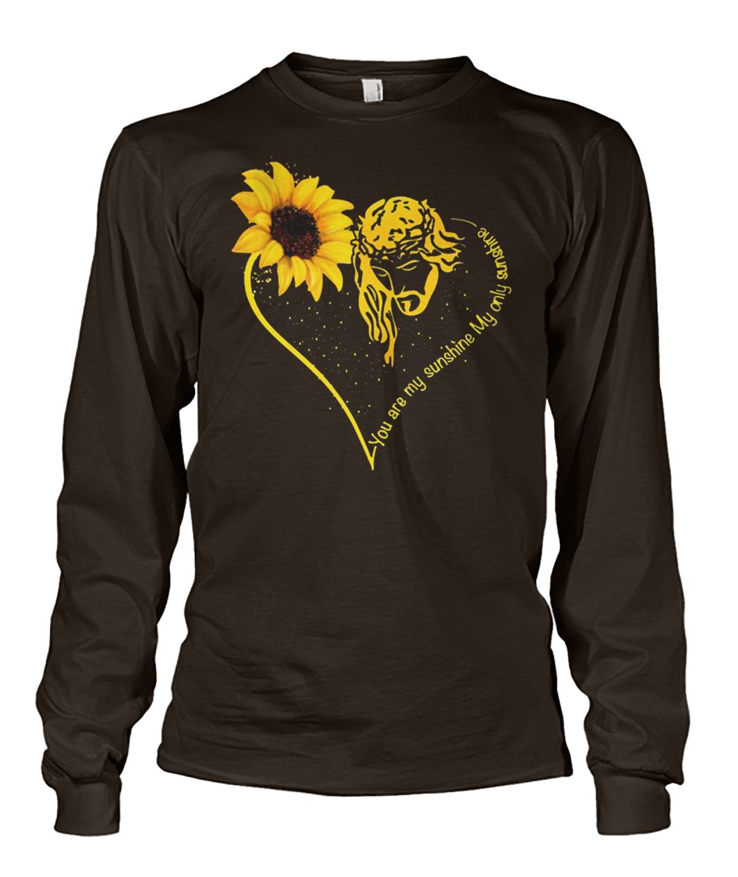 Jesus you are my sunshine hippie sunflower unisex long sleeve
