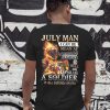 July man I can be mean af sweet as candy gold as ice and evil as hell shirt