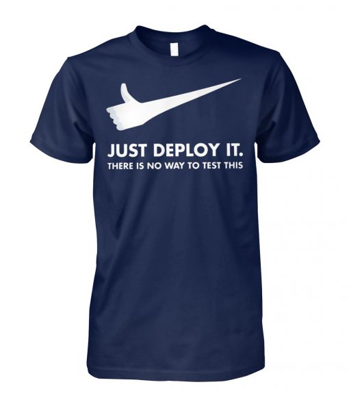 Just deploy it there is no way to test this unisex cotton tee