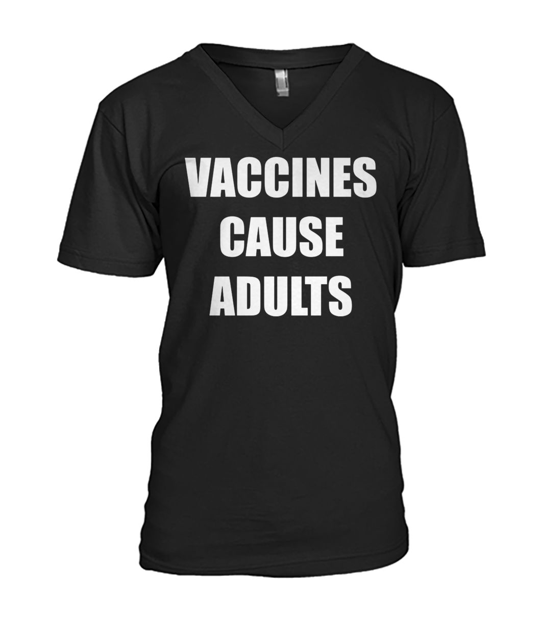 Justin trudeau vaccines cause adults mens v-neck