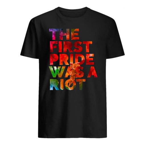 LGBT pride the first gay pride was a riot guy shirt