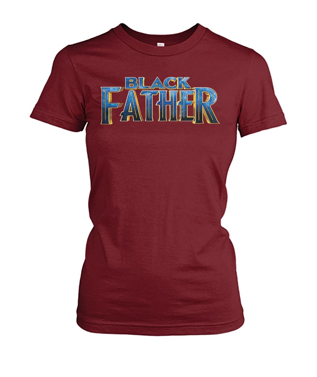 Marvel black panther black father women's crew tee