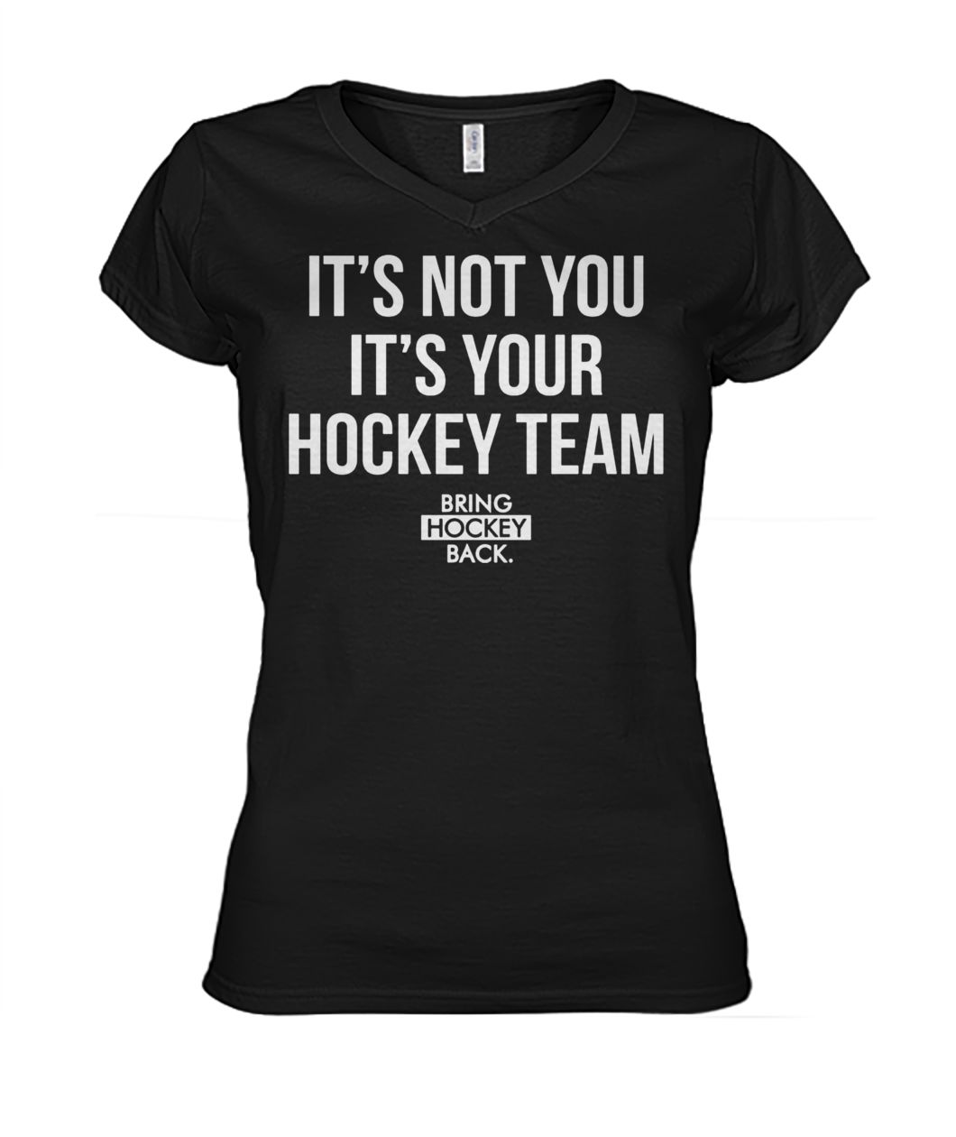 Marvel it's not you it's your hockey team women's v-neck