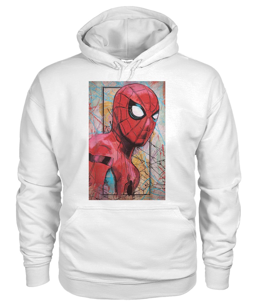 Marvel spider-man far from home poster gildan hoodie