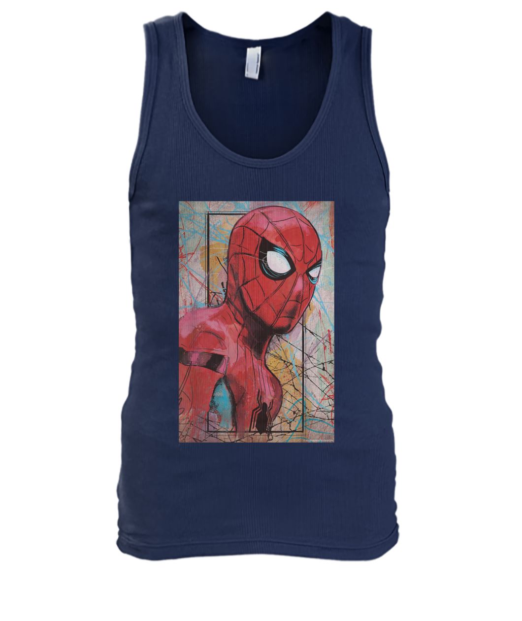 Marvel spider-man far from home poster men's tank top