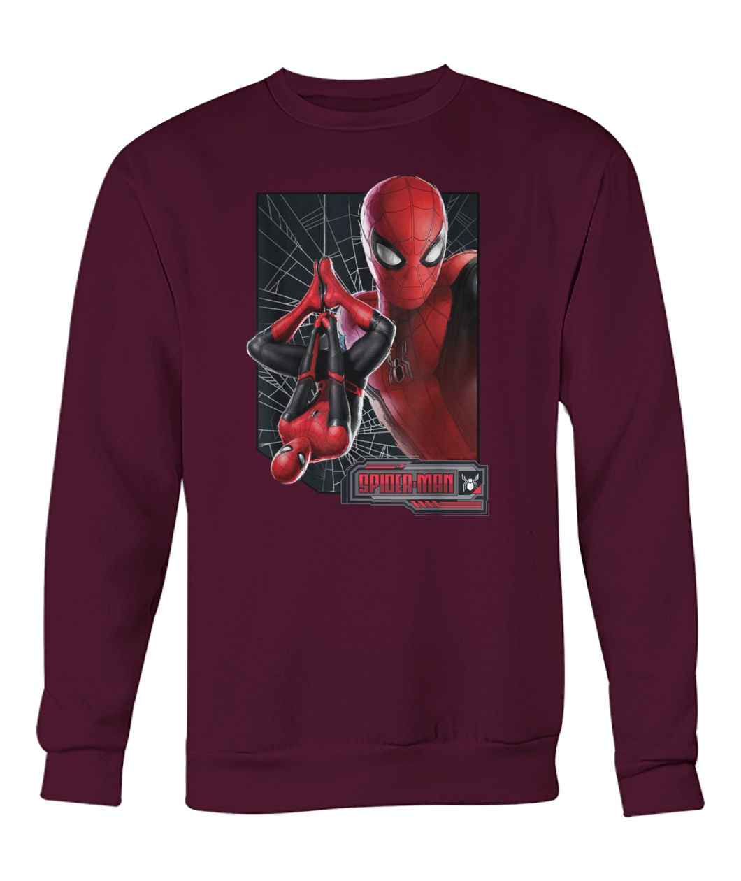 Marvel spider-man far from home web frame crew neck sweatshirt