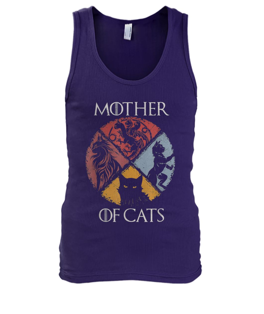 Mother of cats game of thrones men's tank top