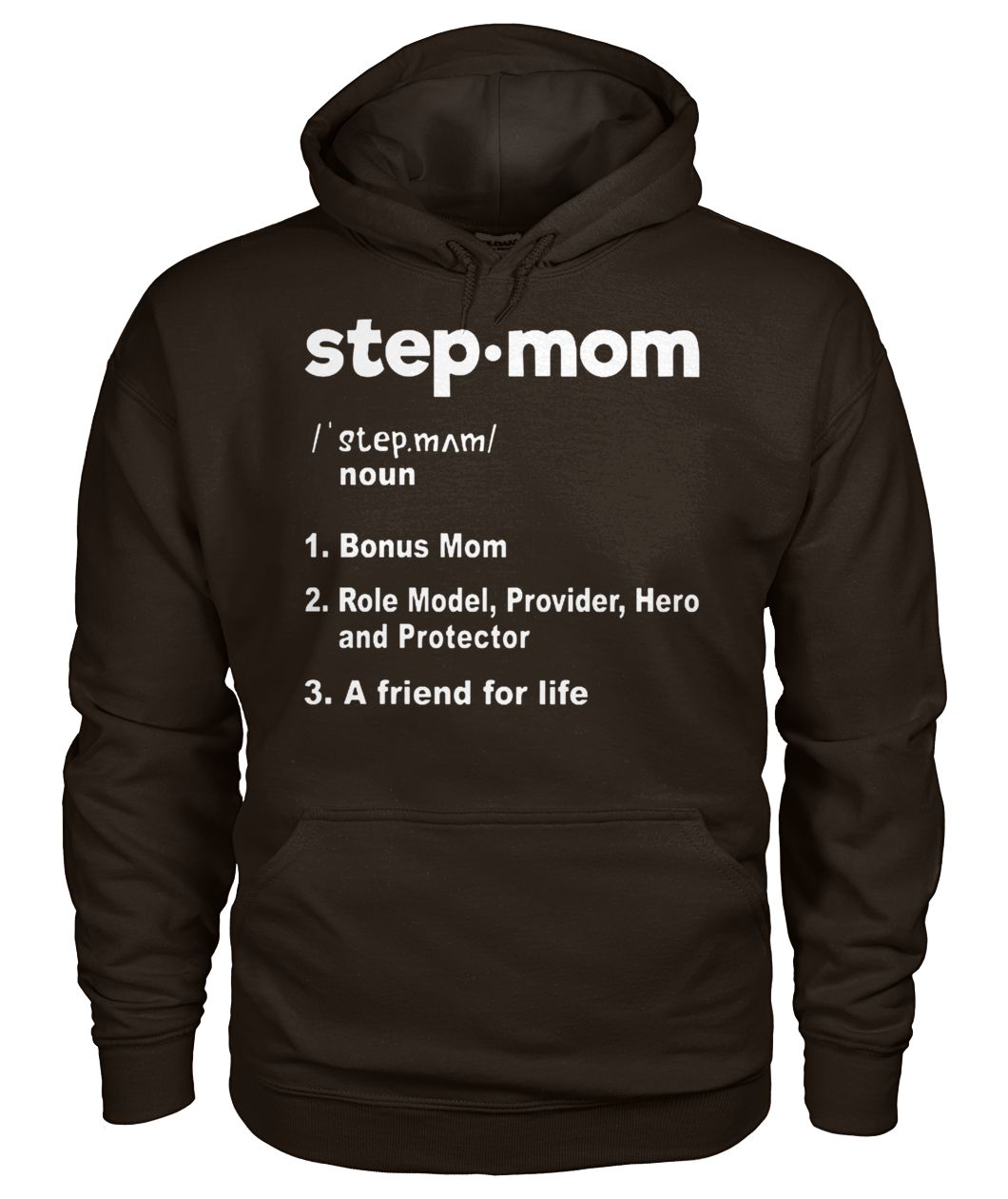 Mother's day step mom definition gildan hoodie